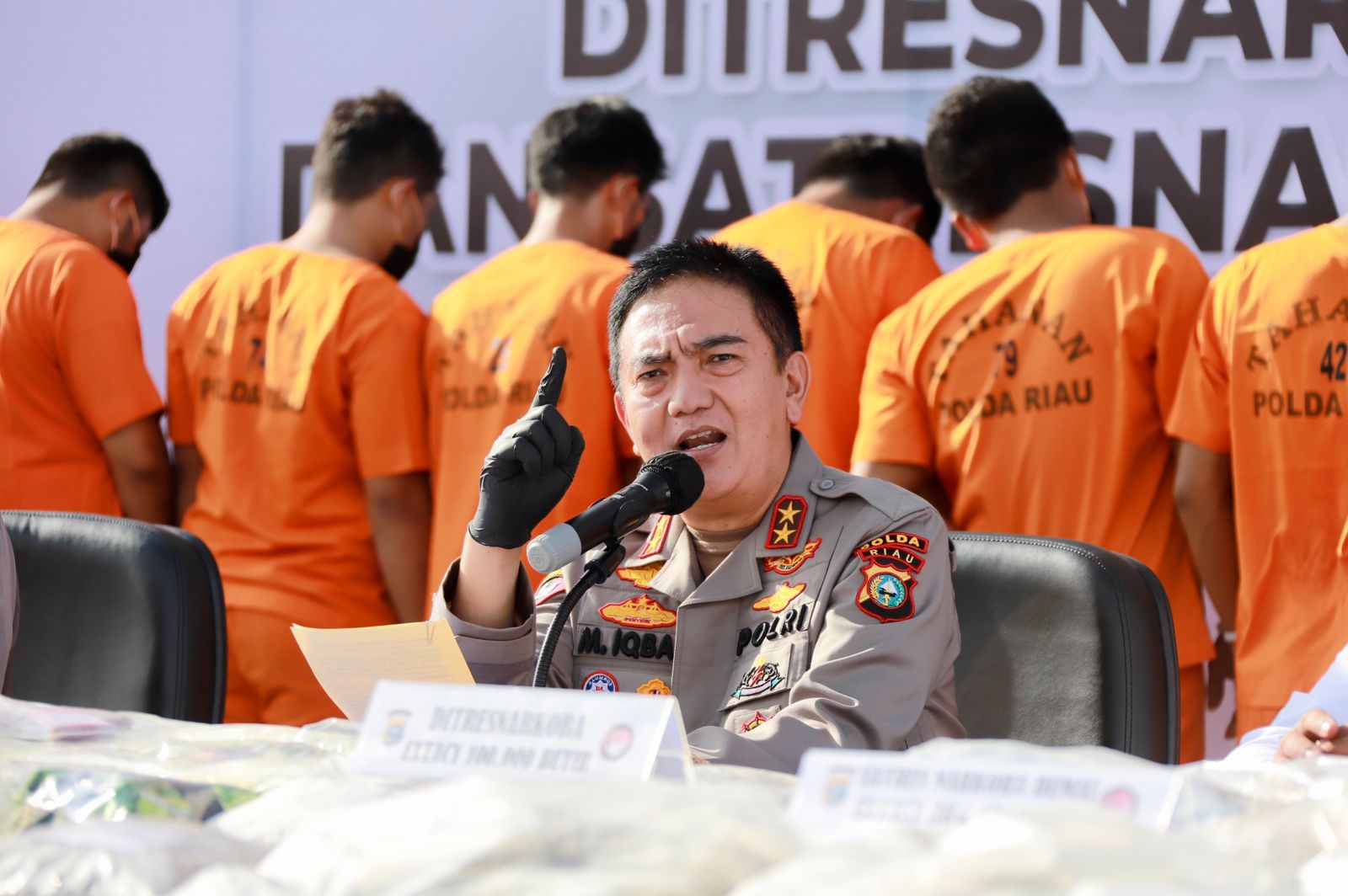 Sejarah Baru Keberhasilan Polda Riau Ungkap Kasus Narkoba, Amankan 203 KG Sabu dan 404.491 Butir Ekstasi