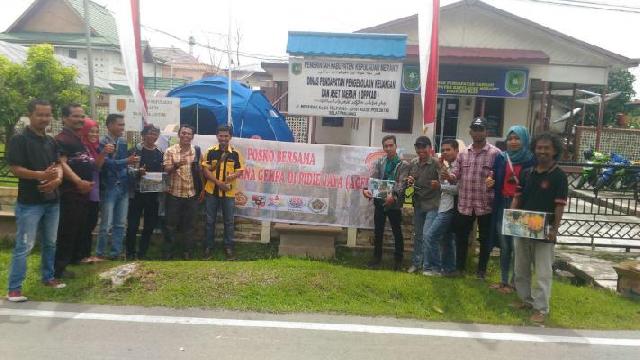 PWI Meranti Ikut Galang Dana Peduli Aceh Pidie Jaya