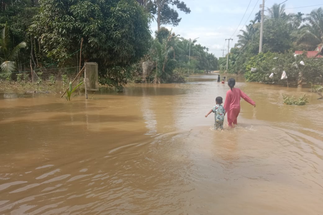 Kecamatan Kepenuhan dan Tandun Dilanda Banjir, BPBD Riau Dirikan Posko Bantuan