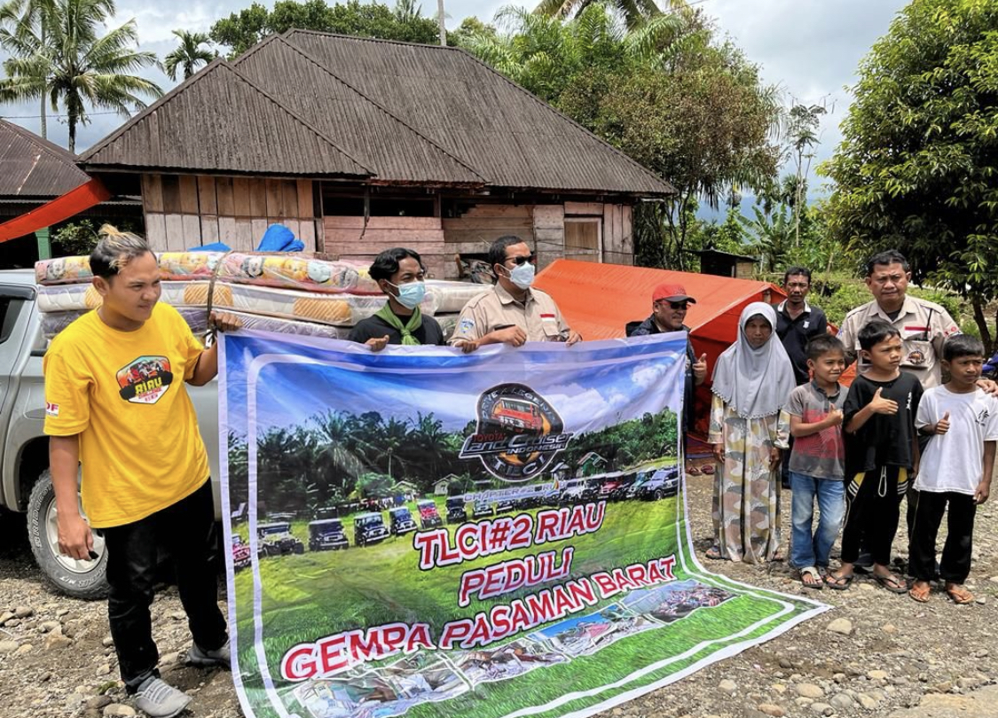 TLCI Chapter#2 Riau Peduli, Serahkan Bantuan Langsung ke Korban Gempa Pasaman