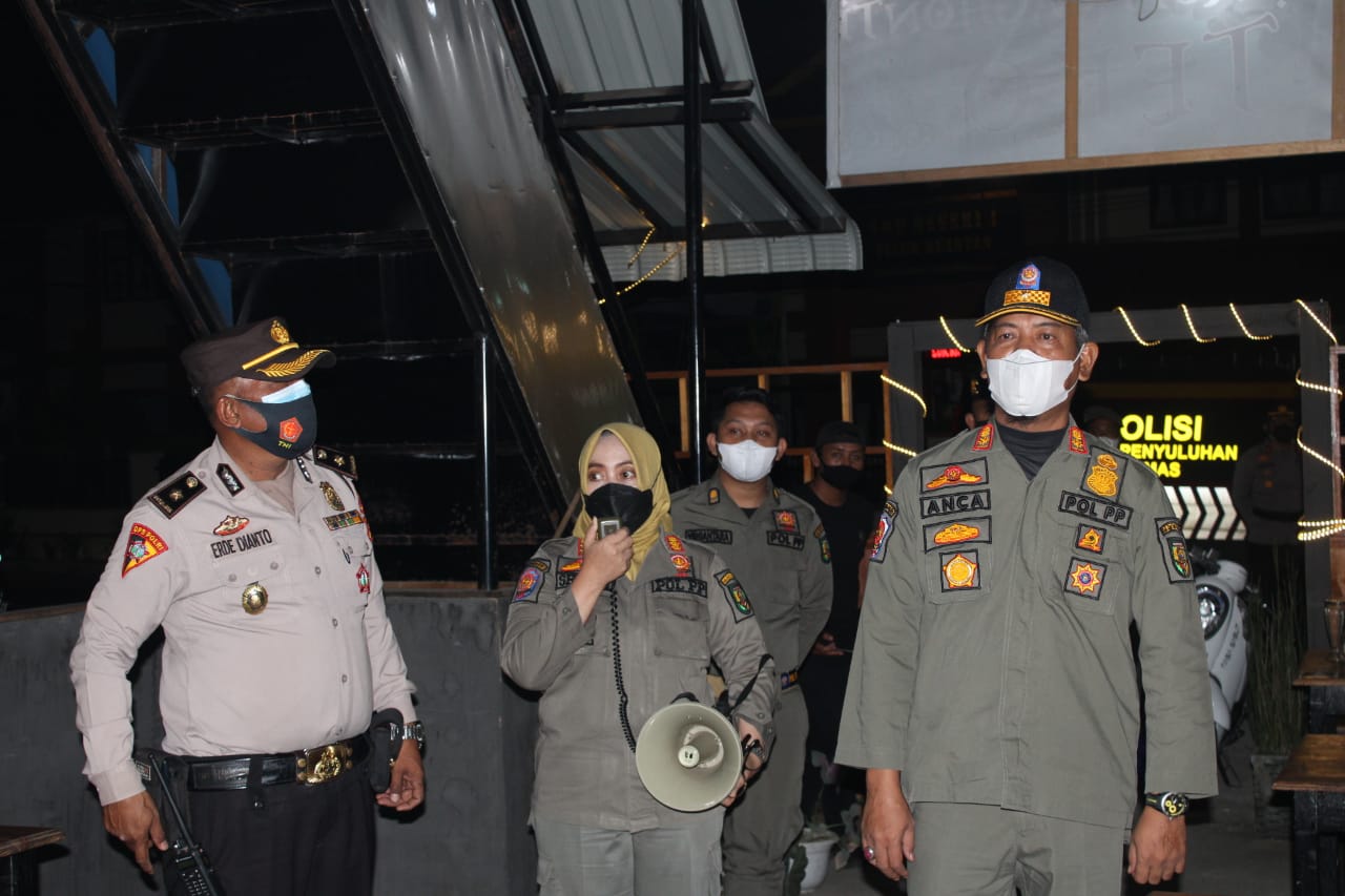 Satgas Covid 19 Kuansing,Apel Bersama TNI Polri dan Satpol PP Sosialisasi Penerapan PPKM Level 3