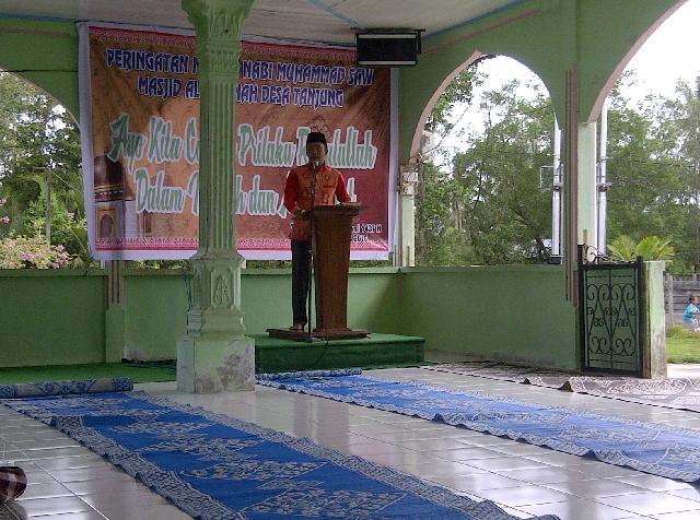 Hadiri Peringatan Maulid Nabi di Masjid Al Istianah Desa Tanjung, Ini Penjelasan Marhisyam