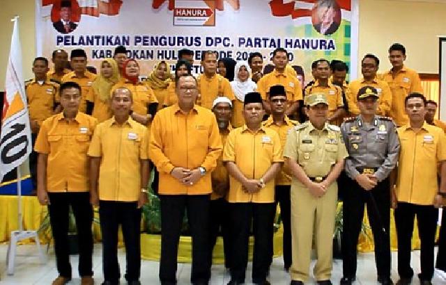 Kepengurusan Dilantik, Tengku Azuwir Pimpin Hanura Rohul Priode 2015-2020