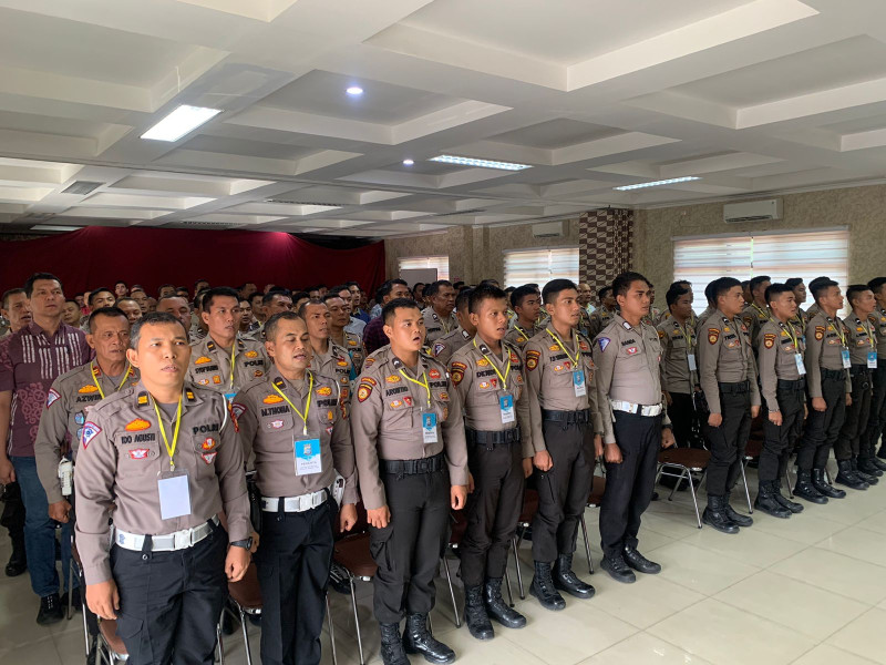 Polresta Pekanbaru Gelar Pelatihan Pra Operasi (Latpraops) Ketupat Lancang Kuning 2024