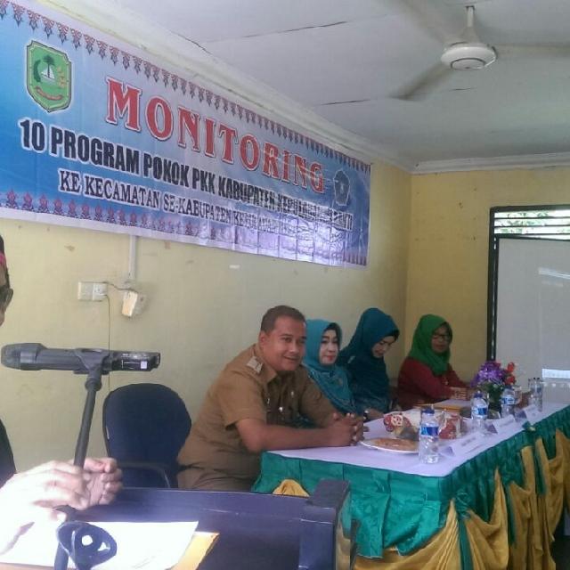 PKK Kabupaten Meranti Monitoring 10 Program Pokok PKK Se- Kecamatan