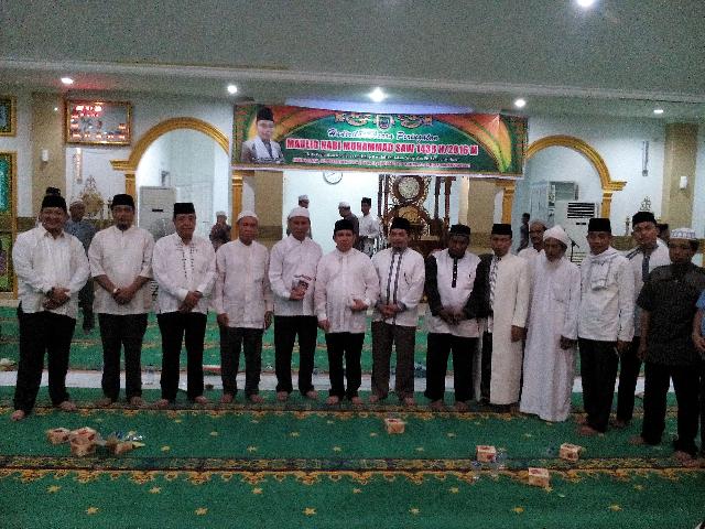Bupati Suyatno Hadiri Peringati Maulid Nabi SAW di Masjid Raya Al-Ikhlas Bagansiapiapi