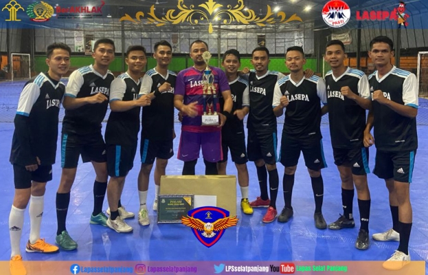 Lapas Selatpanjang Raih Juara 1 Tournamen Fun Futsal Adhyaksa 2022