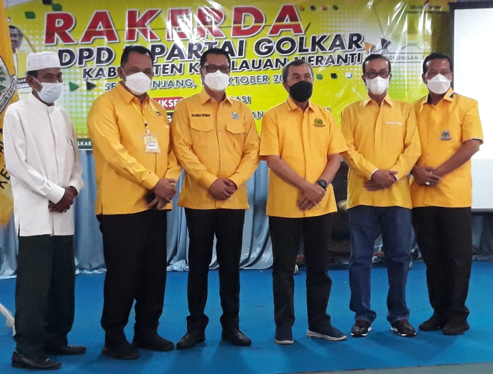 Semangat Rakerda Golkar Meranti di Hadiri Syamsuar Gubernur Riau