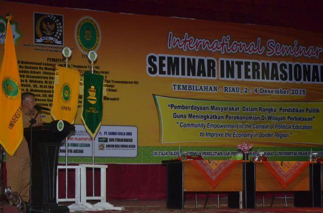 Staf Ahli Bupati Inhil Hadiri Pembukaan Seminar Internasional
