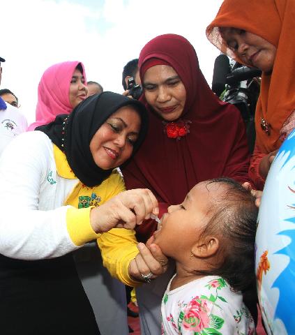 PIN Polio Siak, Di Hadiri Ratusan Masyarakat