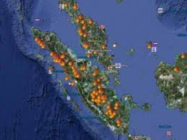 Pantauan Satelit, Hari ini Terdapat 278 Titik Panas di Riau