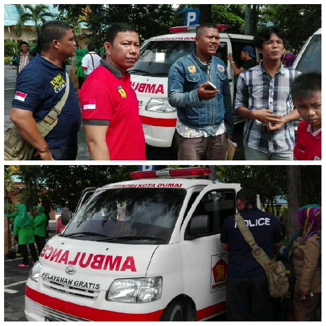 Mobil Ambulance Hantar Puluhan Orang ke Pekanbaru
