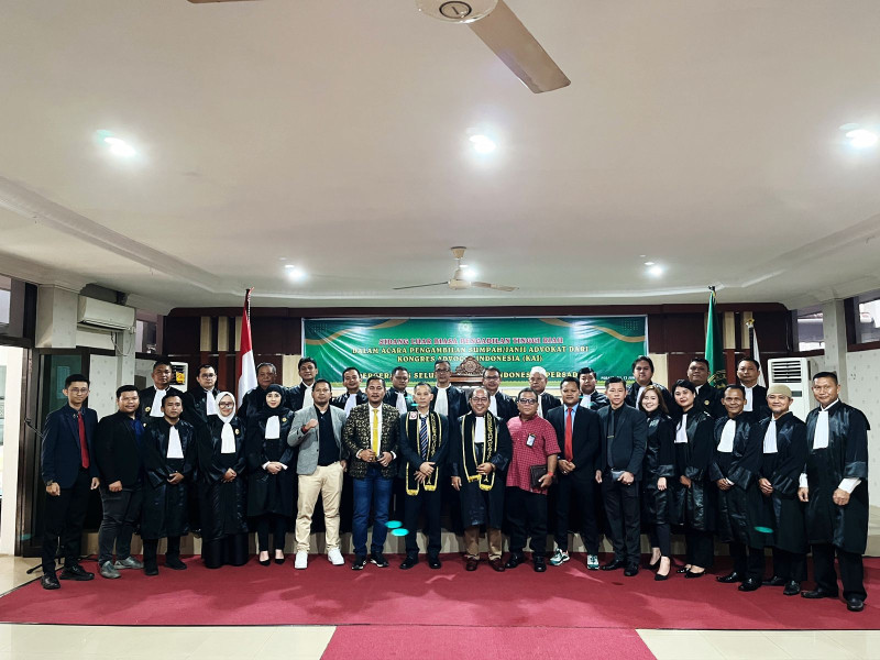 Ini Nama Nama 24 Advokat Dari DPD Kongres Advokat Indonesia Riau Yang Diambil Sumpah dan Janji