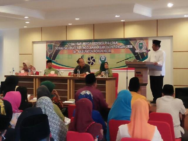 Anggota DPRD Riau Lakukan Sosialisasi Perda Riau Tentang Pengolahan Keamanan Pangan UKM se-Rohil
