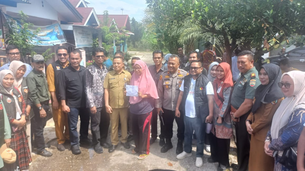 Kapolsek Bukit Raya Dampingi Giat Coklit, Khusus Di Wilayah Perbatasan Kota Pekanbaru Dan Kabupaten Kampar