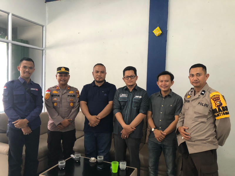 Ketua JMSI Meranti Terima Kunjungan Kapolsek Rangsang Barat