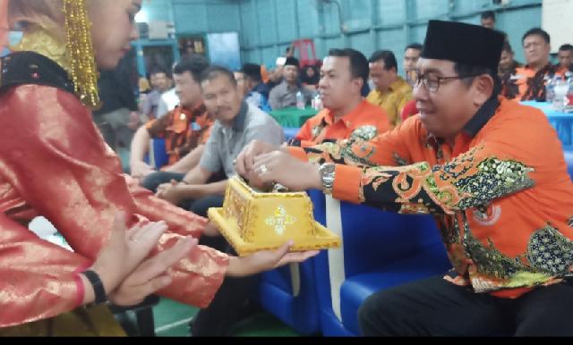 Sekda Meranti Yulian Norwis Hadiri  Pelantikan Pengurus MPC PP Meranti Periode 2019-2023
