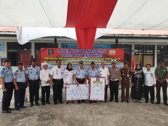 Atmawijaya SH Kalapas Kelas II B Selatpanjang Pimpin Apel Pencanangan Pembangunan Zona Integritas