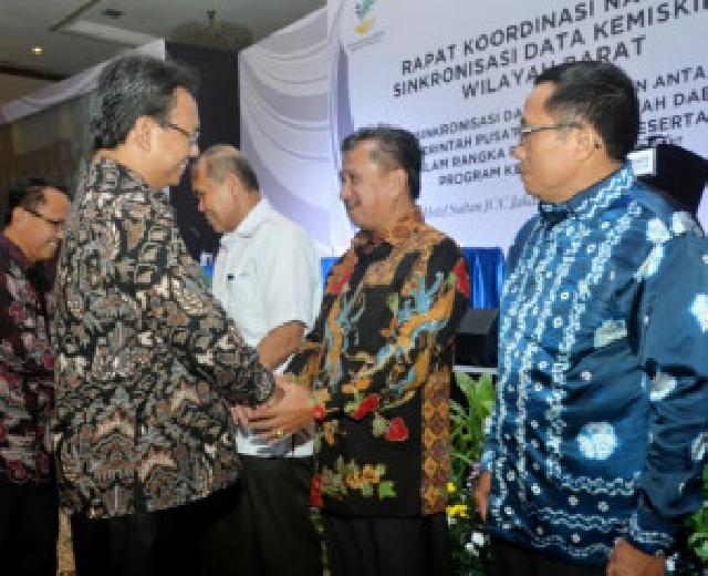 Rosman Malomo Hadiri Rakornas Sinkronisasi Data Kemiskinan Wilayah Barat di Jakarta