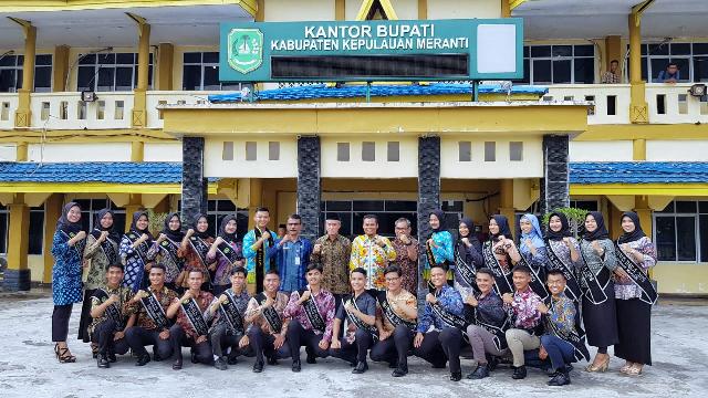 Finalis Bujang Dara Meranti 2019 Berkunjung Ke Kantor Bupati