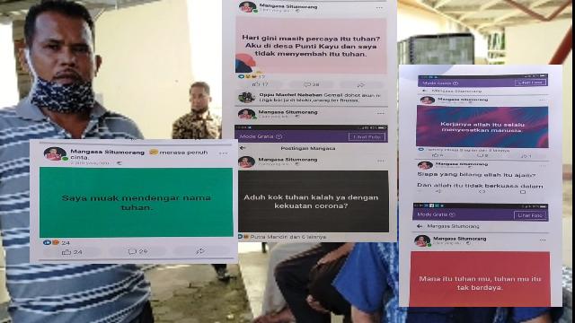 Akun Facebook Mangasa Situmorang Dilaporkan ke Polres Inhu, Berulangan Postingan Menista Tuhan