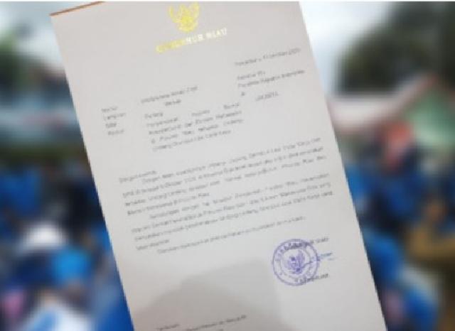 Gubernur Kirim Surat ke Presiden Soal Penolakan UU Omnibus Law Cipta Kerja di Riau