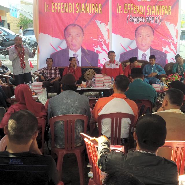 Anggota DPR-RI Dapil Riau I Sosialisasi 4 Pilar Kebangsaan Bersama Warga Sei. Sembilan