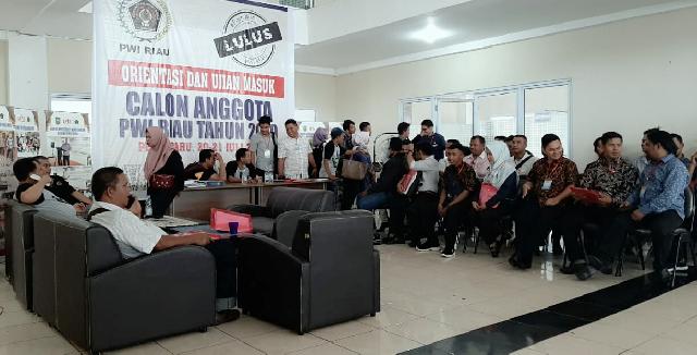 Sebanyak 110 Peserta Testing, 8 Orang Gagal Jadi Anggota PWI Riau