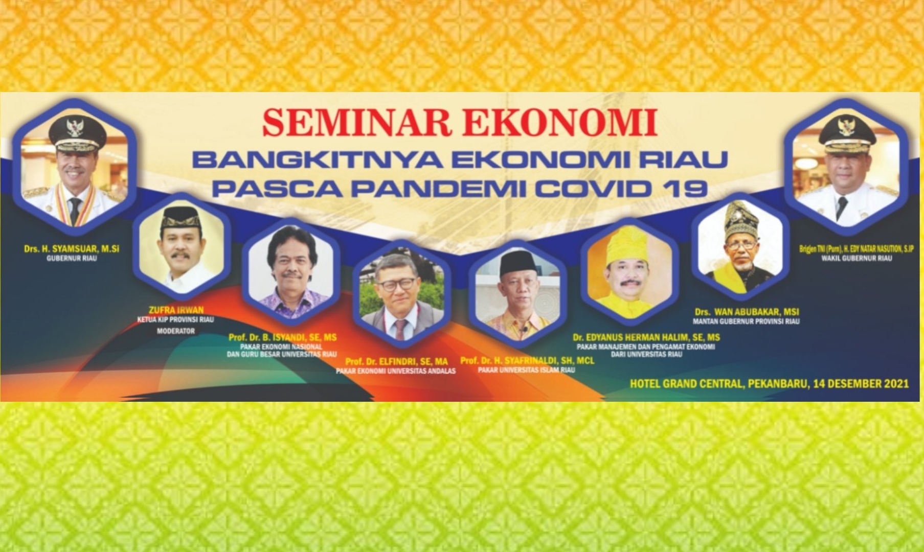 KPA Gelar Seminar Nasional Bangkitnya Ekonomi Riau Pasca Pandemi Covid-19