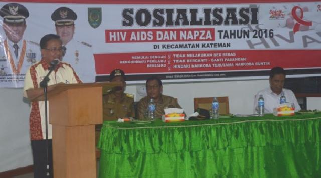 Wabup Inhil Hadiri Sosialisasi HIV/Aids Tanpa Napza di PT Pulau Sambu