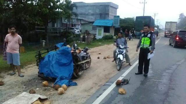 Pengendara Becak Meninggal di Inhu, Setelah Ditumbur Strada