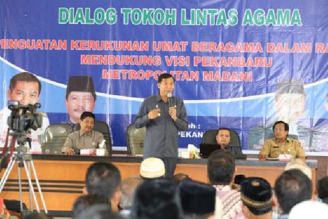 FKUB Kota Pekanbaru Taja Dialog Tokoh Lintas agama