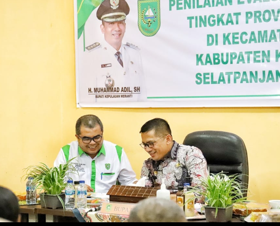 Bupati Meranti  HM Adil Ikuti Acara Penilaian Evaluasi Kinerja Kecamatan Bersama Tim Provinsi Riau