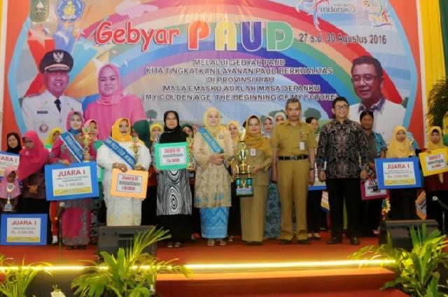 Inhil Juara 1 Bunda PAUD Berprestasi Riau Tahun 2016
