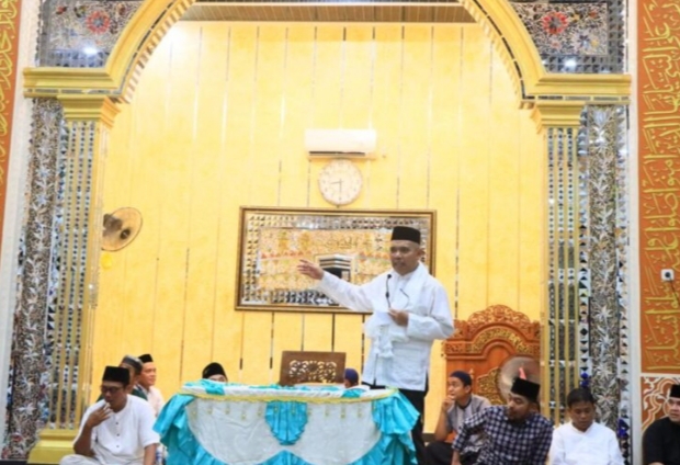 Hadiri Peringatan Maulid Nabi Muhammad SAW di Kota Garo Tapung Hilir, Pj Bupati Kampar : Tumbuh Kembangkan Kecintaan Kepada Nabi Muhammad Sebagai Tauladan Ummat