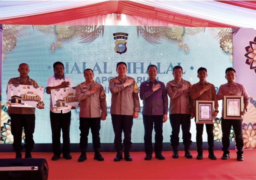 Pesan Penting Kapolda Riau di Halal Bihalal Polresta Pekanbaru