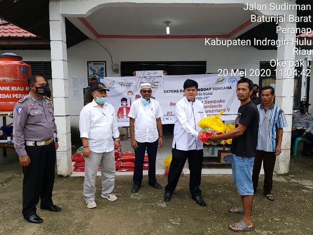 PTPN V Donasi Sembako Secara Besar Besaran Untuk Melawan Dampak Corona di Prov Riau