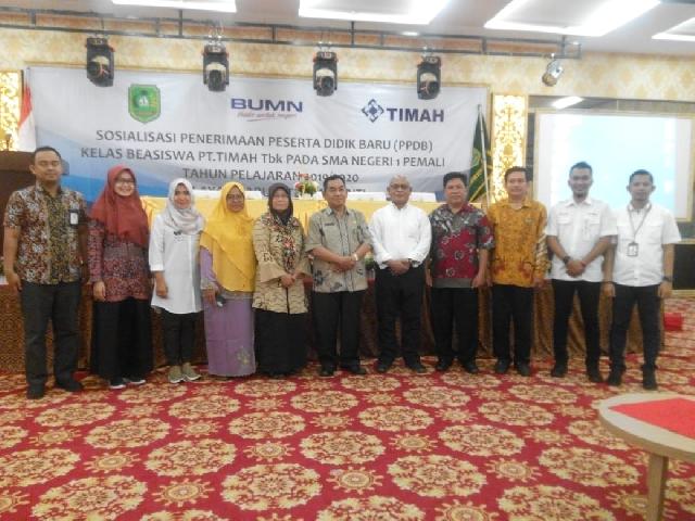 PT Timah TBK Wilayah Operasi Kepri dan Riau Melakukan Sosialisasi penerimaan Perserta Didik Baru