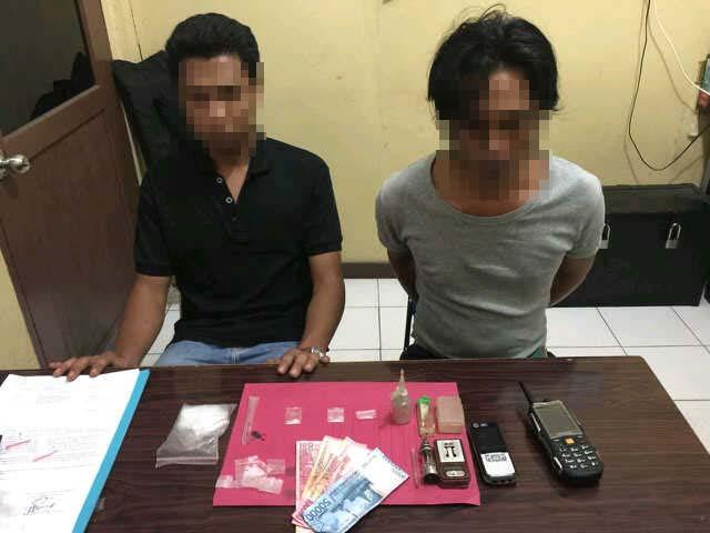 Dua Orang Terlapor Pemilik Tiga Paket Sabu Seberat 0,65 Gram di Meranti di Ciduk Polisi