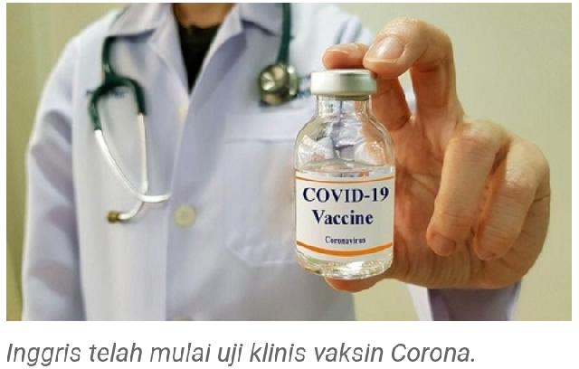 Optimis Berhasil, Inggris Lakukan Uji Coba Vaksin Corona Pertama ke Manusia