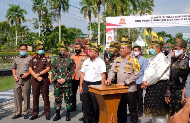 Dipusatkan Di Siak, Polda Riau Gelar Bakti Sosial Serentak Bersempena Hari Bhayangkara Ke 74