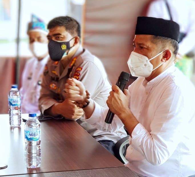 Bupati H.M Adil Gelar Rakor Bersama Tim Covid-19 Polda Riau, Siap Bebaskan Warga Meranti Dari Virus Covid-19