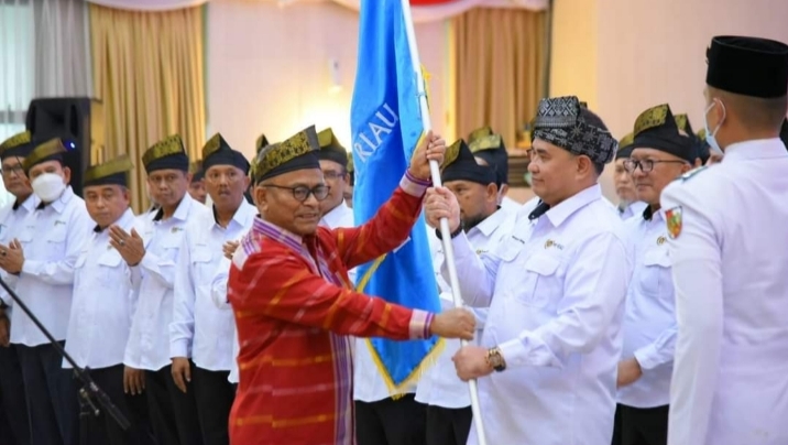 ''Gerbong Besar'' Pengurus PWI Riau Dilantik, Sekretaris dan Bendahara Belum UKW