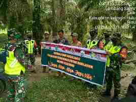 Babinsa Koramil 04/PP Patroli Karhutla di Desa Pasir Ringgit Lirik