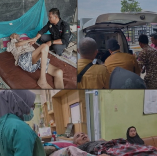 Setelah Sumiati, Satu Lagi Warga Rohil Penderita Stroke Dijemput Tim Dinsos Riau Atas Perintah Gubernur Edy Nasution