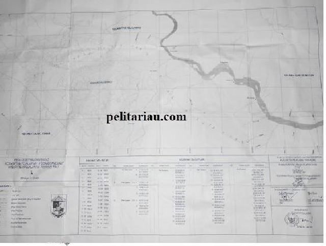 Peta Batas Kecamatan Pelalawan-Bunut 2002 Tak Bisa Diterapkan