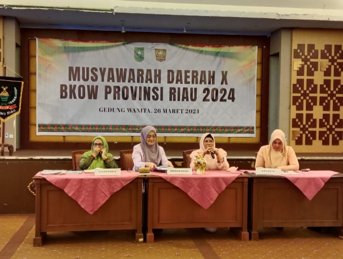 Adrias SF Haryanto Terpilih Aklamasi Ketua BKOW Riau 2024-2029
