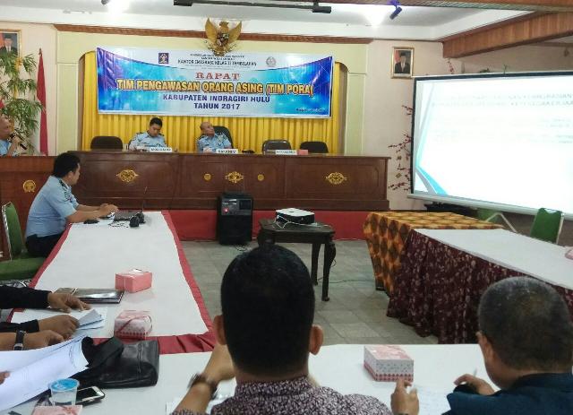 Tim Pora Kabupaten Inhu gelar Rapat Terkait Peningkatan Pengawasan Orang Asing