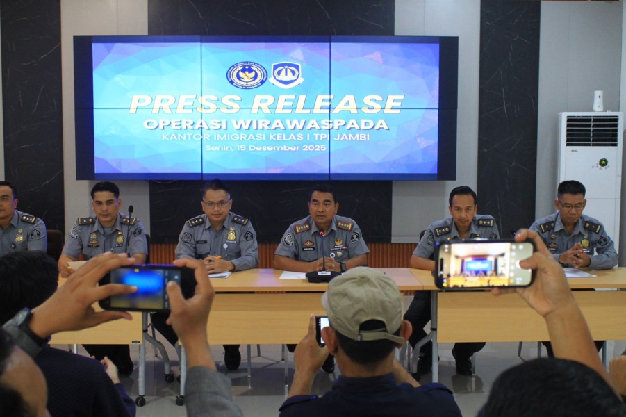 Kantor Imigrasi Kelas I TPI Jambi Gelar Operasi WIRAWASPADA Serentak