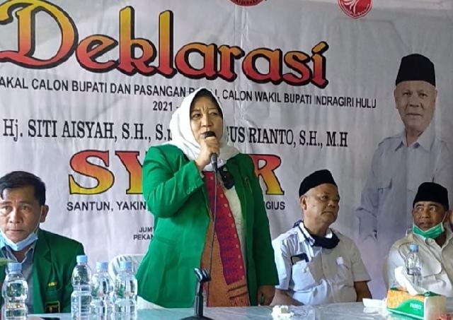 Siti Aisyah-Agus Rianto Daftar, KPU Inhu Langgar UU Pers, Wartawan Dilarang Masuk Untuk Liputan